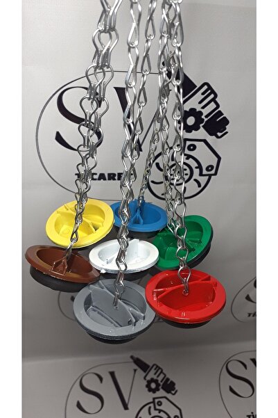 SVTİCARET Lpg Dolum Ağzı Kapağı+zincir+vida İnce Diş Renk Gri