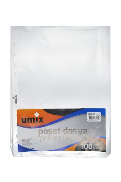 Umix Transparent Bag File 4500 Pieces 45 Packs