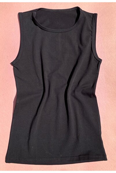 VicTroy White and Black Sleeveless Cotton Soft Women's Tank Top - 2 Pieces
