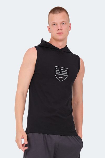 Slazenger Ανδρικό Μαύρο T-Shirt - VERSIO