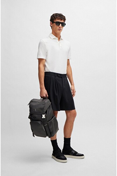 BOSS Erkek Marka Logolu Günlük Kullanım Siyah Sırt Çantası 50516809-001