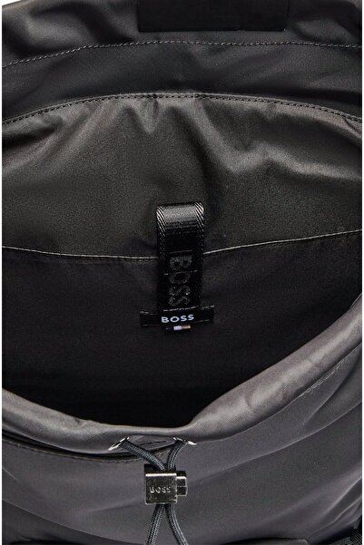 BOSS Erkek Marka Logolu Günlük Kullanım Siyah Sırt Çantası 50516809-001