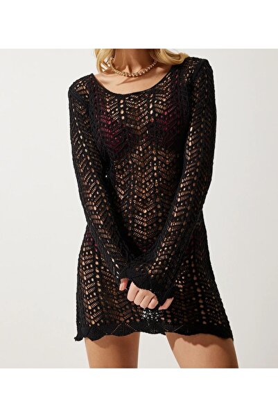 fujya Διάτρητο πλεκτό φόρεμα παραλίας - κομψό και άνετο