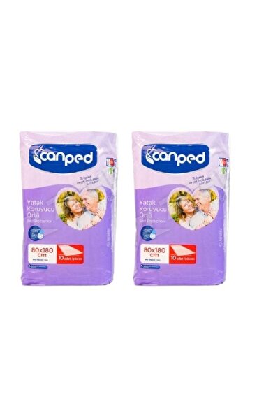 Canped Mattress Protector Cover (Patient Diapers) 80x180 cm 2 Pieces 10 Sheets