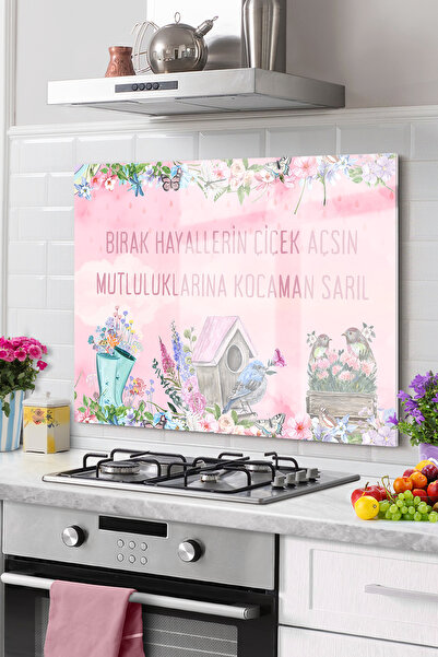 Onbiya Protector de spate pentru aragaz din sticla de bucatarie premium |   F...