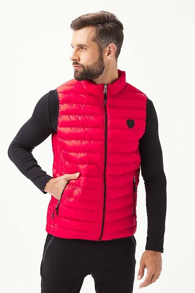 MCL Men's Zippered Inflatable Vest 20731188 Red