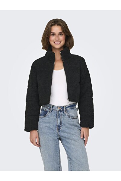 ONLY Teddyfell Jacke - Hoch geschlossen Steppjacke