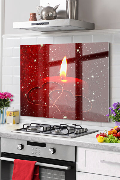 Onbiya Висококачествен протектор за гръб за кухненски стъклен котлон | Свещ в...