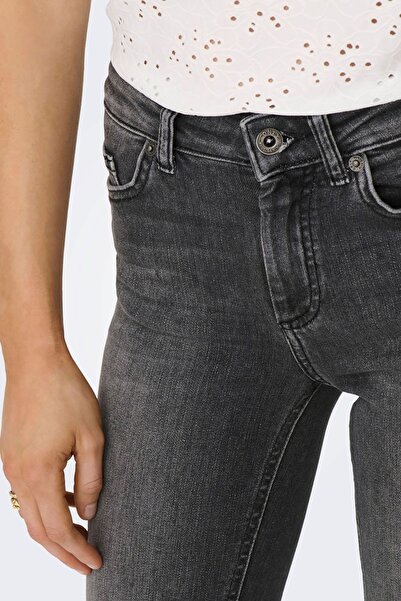 ONLY Women's Slit Wide Leg Jeans Trousers 15256142 Black