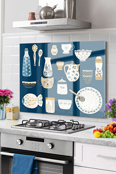 Onbiya Protector de spate pentru aragaz din sticla de bucatarie premium |   U...