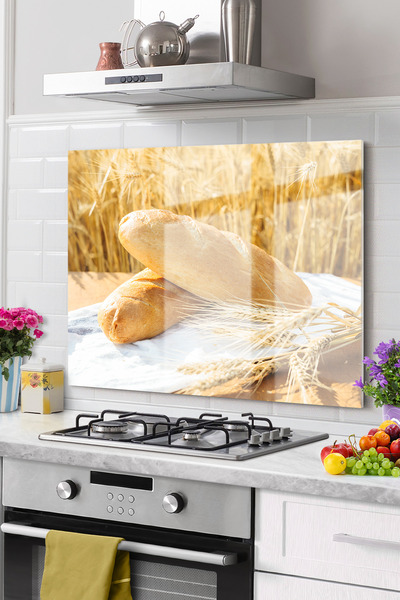 Onbiya Protector de spate pentru aragaz din sticla de bucatarie premium |   P...