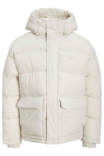 Jack & Jones Erkek Jorsence Puffer Kapüşonlu Mont 63412215144 Bej