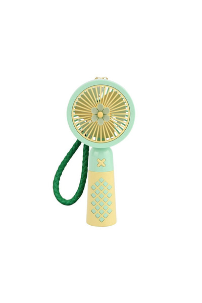 VOOKA Mini Vantilatör Şarjlı Mini Fan 500 mAh Yüksek Fan Gücü Tutmalı Deri An...