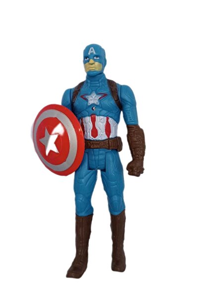 LRS STORE Oyuncak Büyük Kaptan Amerika Figürü Işıklı Age Of Ultron 18 Cm Avan...