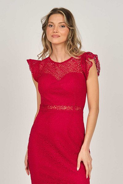 Dans Women's Lace Evening Dress 5271980 Red