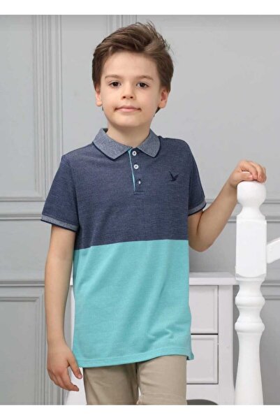 DEMOİSELLE تي شيرت للأولاد بياقة بولو - قصة مريحة