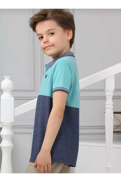 DEMOİSELLE Tricou cu gât polo pentru băiat - Potrivire relaxată