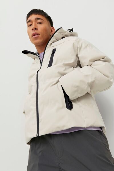 Jack & Jones Ανδρικό μπουφάν Jcoheat Puffer 2215507 Stone