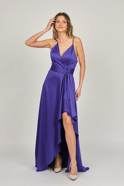DORİDORCA Women's Strappy Evening Dress 5923075 Midnight Blue