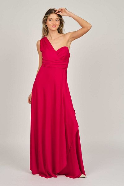 DORİDORCA Women's One Shoulder Evening Dress