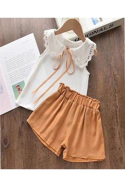 Kids Girl's Shorts Blouse Set Ukar