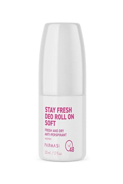 Farmasi Stay Fresh Deo Roll On Kadın Soft 50 ml pembe