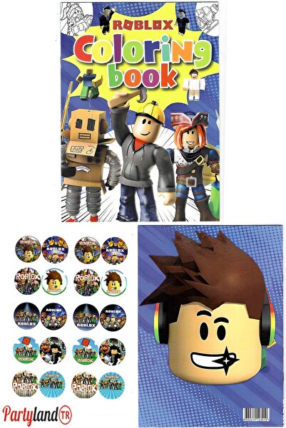 PartylandTR Roblox Boyama Kitabı (boyama , Sticker , Arka Kapak Maske )