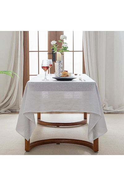 EVYA Fata de masa din bumbac brut 100% in 160x220 cm Fata de masa vintage bucatarie living