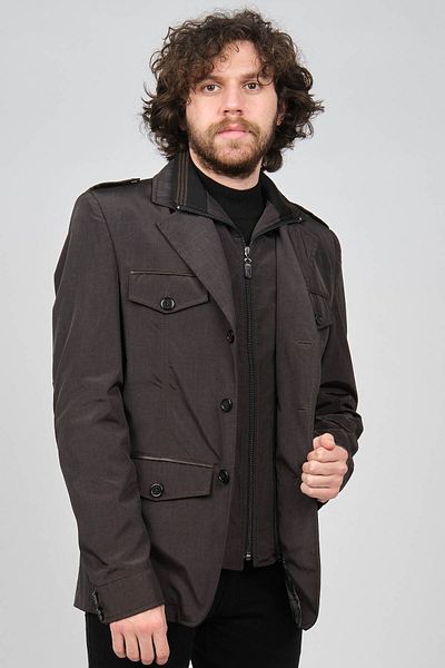 daynax Men's Double Collar Flap Pocket Seasonal Coat 4927700