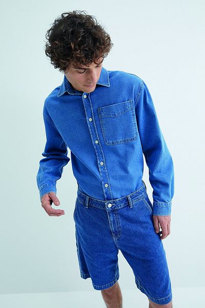 Koton Denim Shirt - with Pocket Details