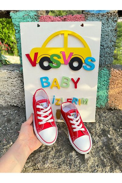 VOSVOSBABYSTORE Red Sneaker (COMFORTABLE/WIDE SIZE)