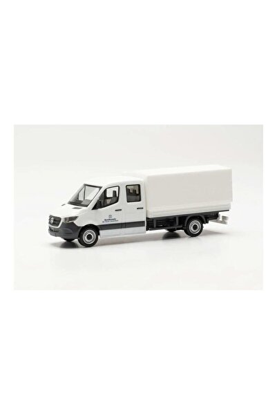 700788 1/87 Ölçek Mb Sprinter Çift Kabin Kamyonet, Filo Logolu, Beyaz, Sergilemeye Hazır Model