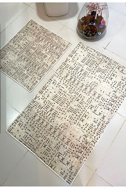 Hevia Home 60x100 Бежевий килимок для ванної кімнати - нековзна основа, можна...