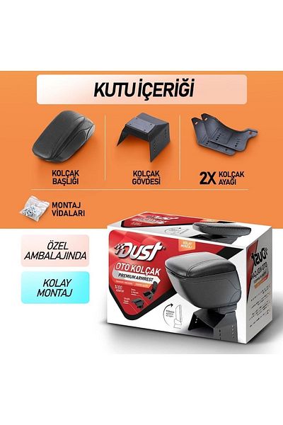 NKT GROUP Leather Sliding Armrest Compatible with All Vehicles