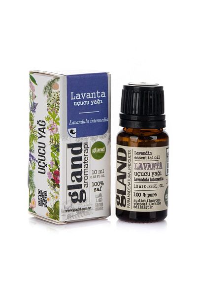 Gland زيت اللافندر الأساسي - لافاندولا إنترميديا ​​(HYBRIDA) 10 مل