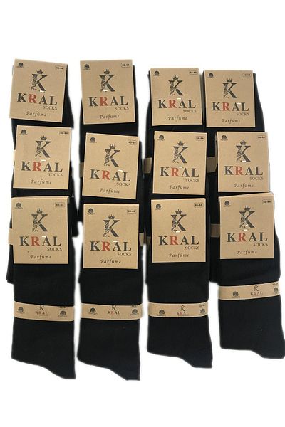 Kral 12 пакета летни пенирани памучни мъжки средно дълги чорапи, парфюмирани