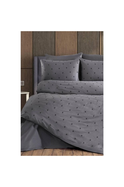 Nazik Home Hermes Antrasit Çift Kişilik Nevresim Takımı