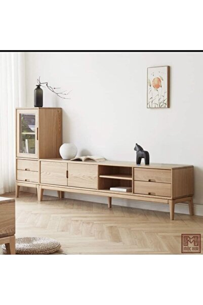 MoldHome Ahşap meşe tv ünitesi