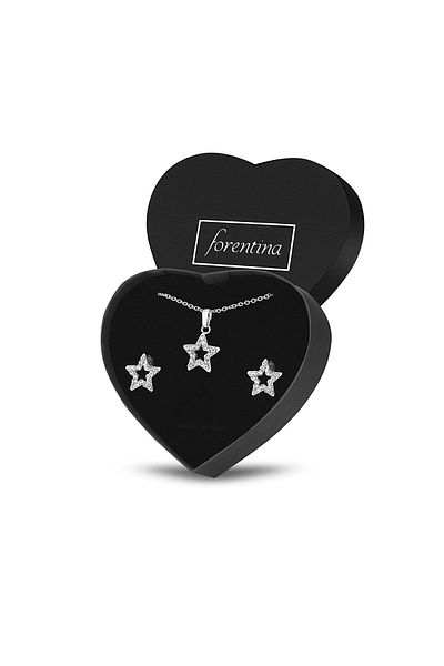 Forentina Star Necklace Earrings Jewelry Set Gift Set - Ps 270200 En