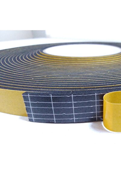 Birben Kapı Pencere Bandı Yapışkan Sünger 3 Milim Kalınlık 15 Milim Genişlik 10 Metre Uzunluk / Epdm-3*15