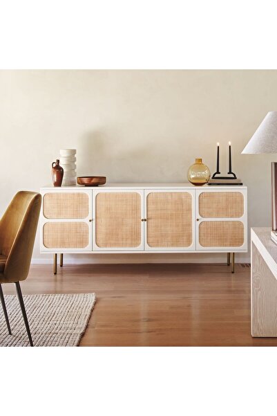 MoldHome Ahşap beyaz konsol