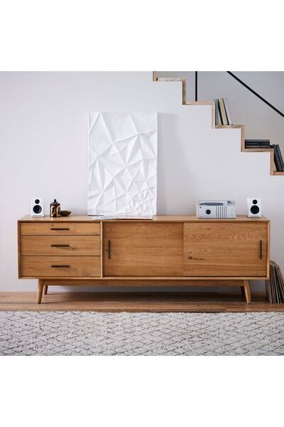 MoldHome Ahşap meşe luca tv ünitesi