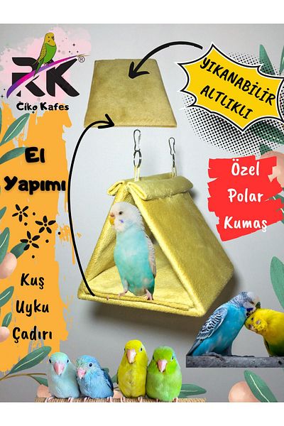 Ciko Kafes Budgie Sleeping Hammock Fun Hammock for Budgie