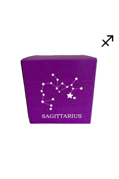 KOLİ KOLAY Yay Burcu Mor Kutu, Mum Kutusu, Kupa Kutusu 11x11x11cm