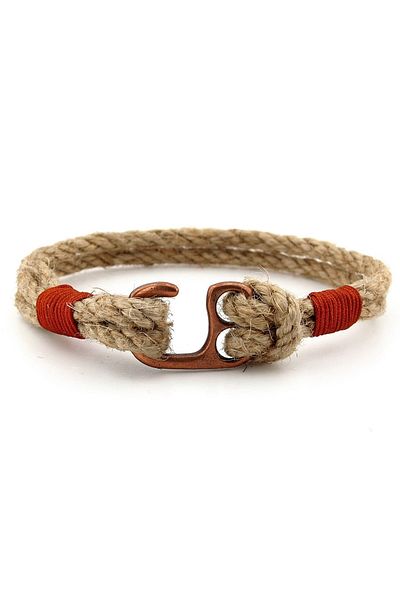 Solfera Beige Copper Colored Metal Hooked Men's Bracelet M057C