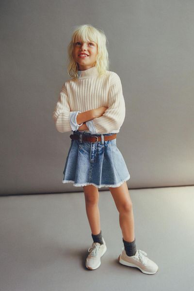 Zeyder Kids Lány farmer rövidnadrág szoknya