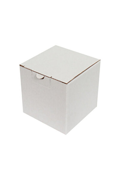 Genel Markalar 10,5x10,5x10,5 Cm Beyaz Kilitli E-ticaret Kutusu, Kupa Kutusu,...