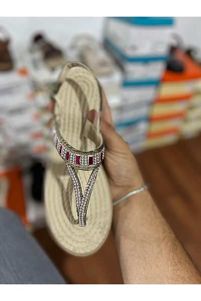 İkizler Glittery Flip Flops Sandals