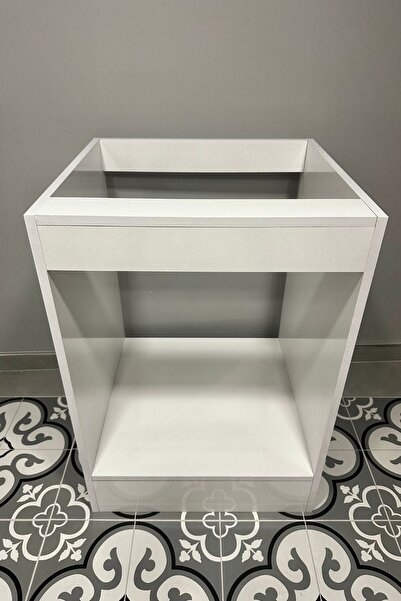 Dekomonte Ankastre Mutfak Dolabı Çekmecesiz Bazalı Ankastre Modül Dolap Fırın Ocak Dolabı Beyaz