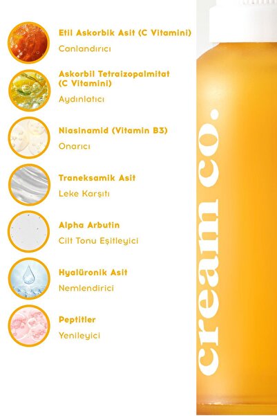 Cream Co. Bariyer Güçlendirici Seramid C Vitamini Arbutin Leke/Akne Karşıtı Onarıcı Yenileyici Ikili